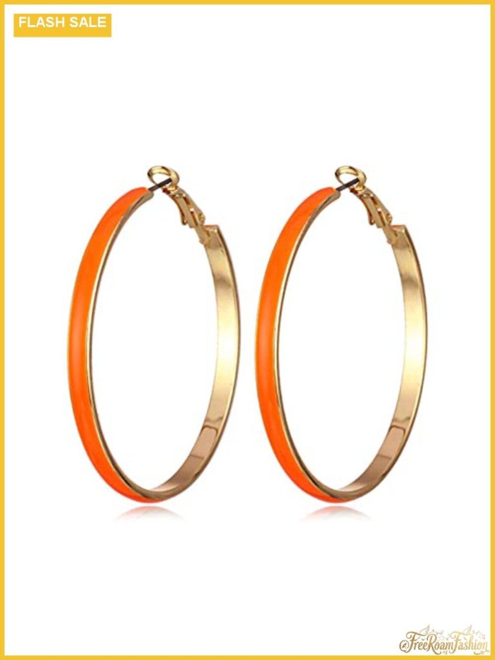 Geometric Hoop Earrings Enamel Round Dangle Drop Statement Jewelry Women